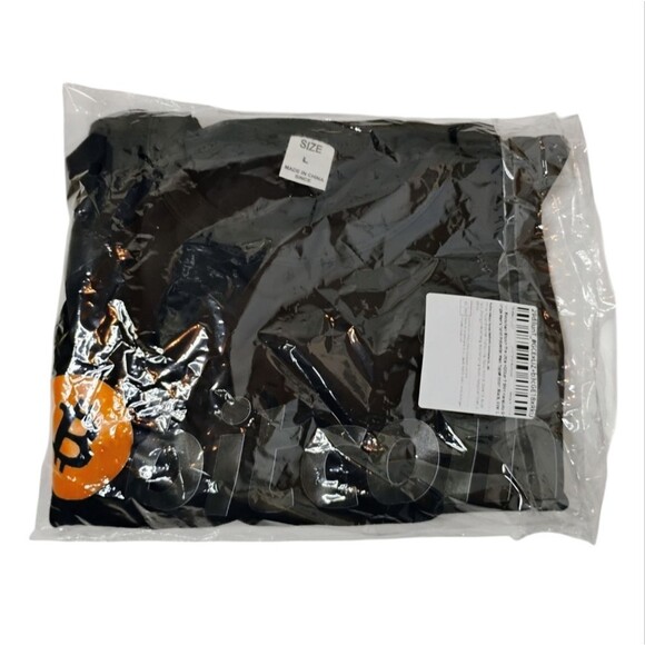 Bitcoin Shirt Black Short sleeve size Large NWT - Picture 6 of 9